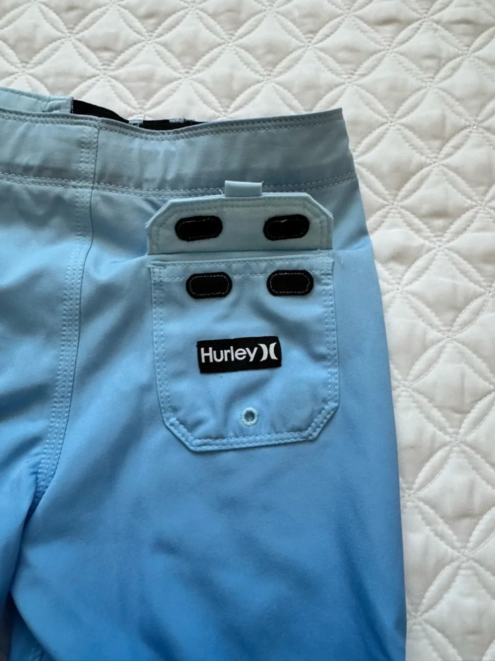 Hurley Blue Ice Ombre Kids Swim Trunks Board Shorts Size 5